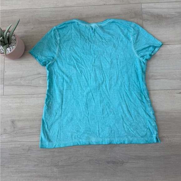 Chico’s size 2 women’s blue/teal blouse resortwear business casual - Picture 4 of 4